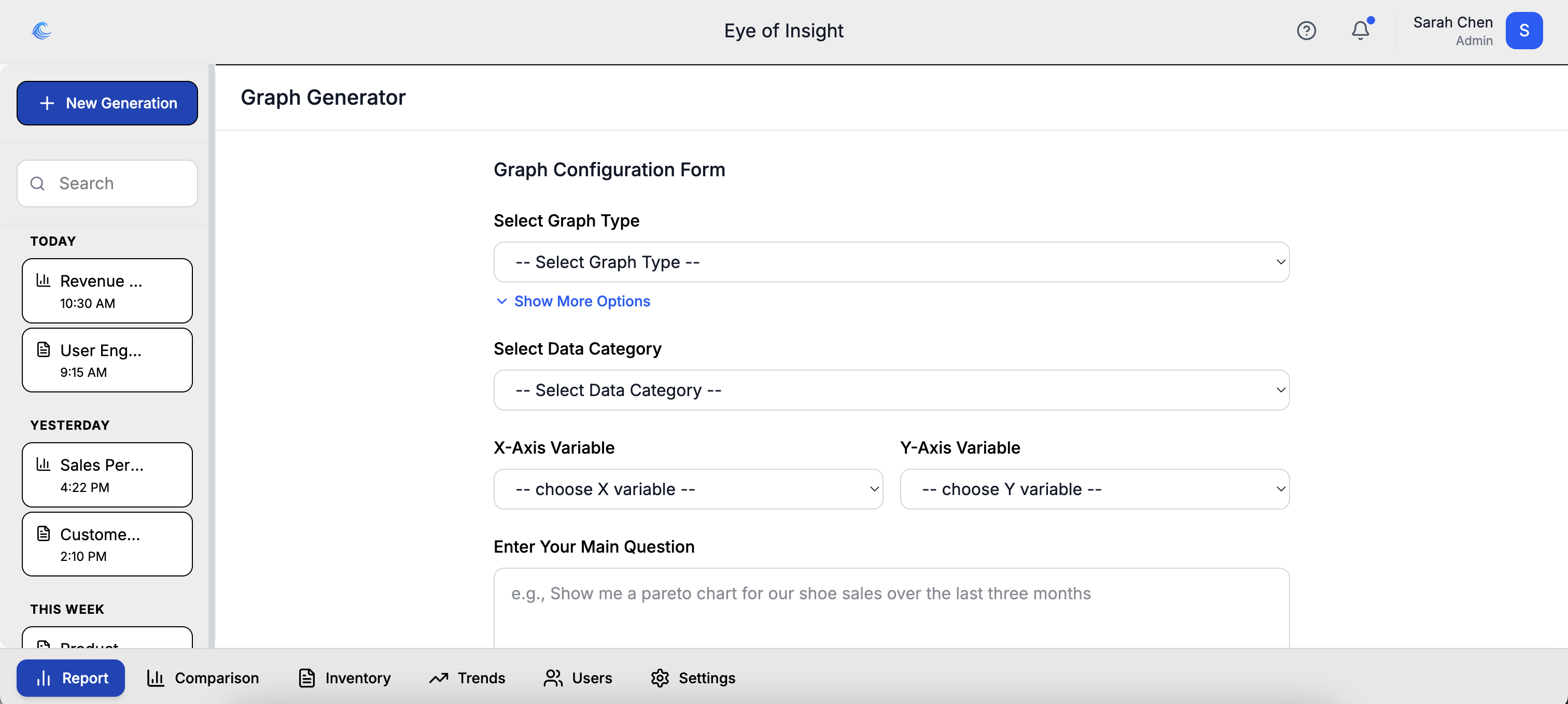 Data points on top of landscape